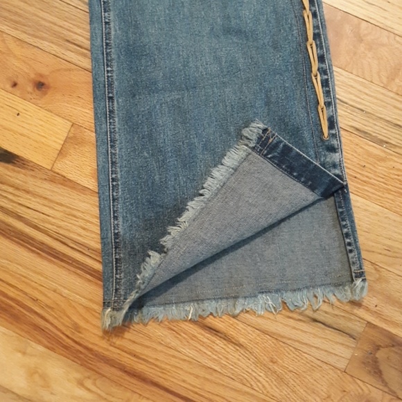 Vintage Boho Festival High Waist Jeans - Picture 4 of 8